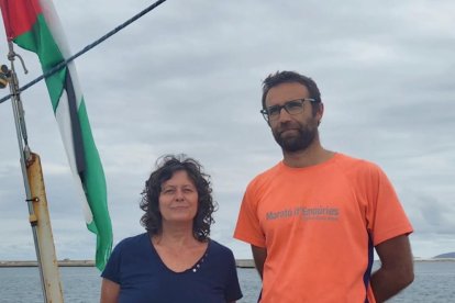 Imatge de Pilar Castillejo i Adrià Plazas abans de ser retinguts