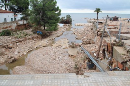 Afectacions al barranc d'Aljub, entre la Ràpita i Alcanar.