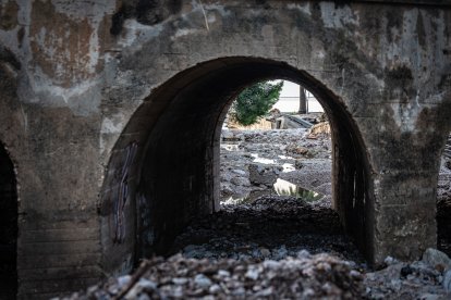 El barranc de Codonyol després dels aiguats de l'Ebre