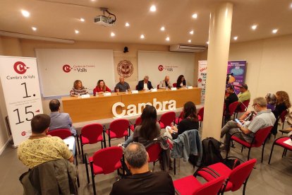 Moment de la roda de premsa de presentació del festival, aquest dimecres al matí.