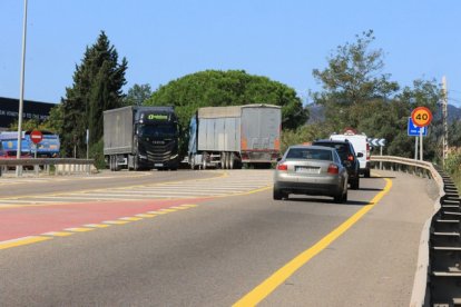 Imatge del tram afectat a l'N-420.