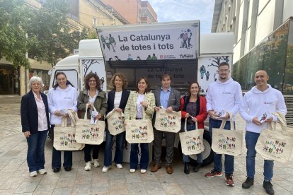 El vehicle informatiu que recorrerà les comarques de Catalunya per explicar el pla de Govern