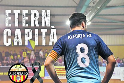 Publicació de comiat del Tecnovit Alforja FS a Ernest Queralt.