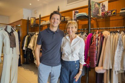 Borja Ávila i Neus Montcusí, a la botiga, la setmana passada.