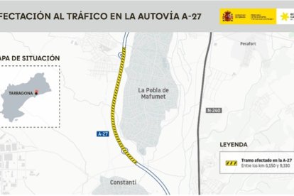 Imatge del tram afectat.