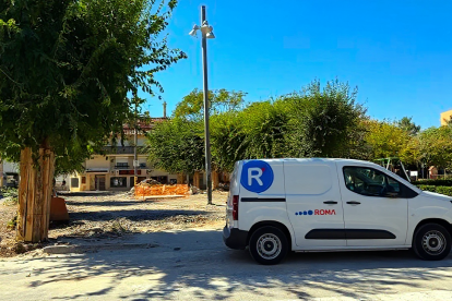 Imatge recent de les obres a la plaça dels Vents. / Ajuntament d'Altafulla