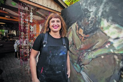 Queralt Osorio, dijous passat, al seu taller.