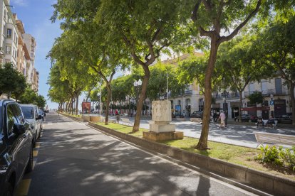 Imatge d’arxiu del primer tram de la Rambla Nova.