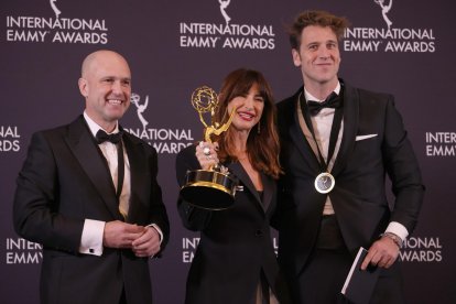 La directora Joanna Pardos tras ganar un International Emmy Award por el documental #SeAcabó: Diario de las campeonas.