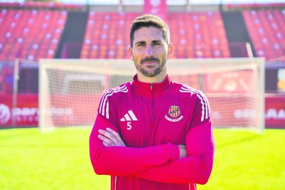 El defensor del Nàstic César Morgado després de l’entrenament ahir al Nou Estadi Costa Daurada.