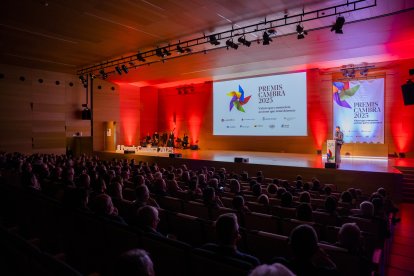Fotografia de la gala d’entrega dels Premis Cambra 2025 que van distingir a una quinzena d’empreses.
