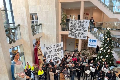 Treballadors durant les protestes d’octubre