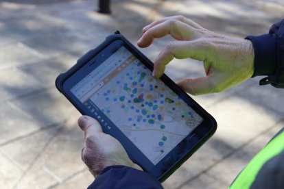 Imatge del nou sistema informàtic per als inspectors.