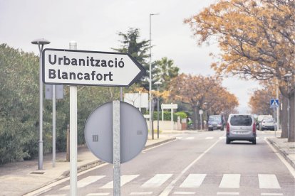 Un dels indrets on s'aplicarà la mesura serà l'entrada a la urbanització Blancafort.