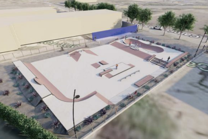 Així serà el futur skatepark de Mont-roig del Camp.