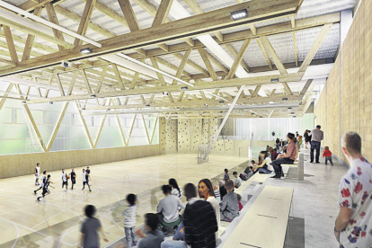 Imatge virtual de com s'espera que quedi el Pavelló del Molinet, segons el projecte presentat durant l'anterior mandat.