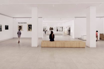 Imatge virtual de com s'espera que quedi una sala del Museu d'Art i Història de Reus amb la reforma. Es reinaugurarà el 30 de gener.