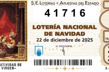 Imatge del número premiat que ha caigut a Tarragona.