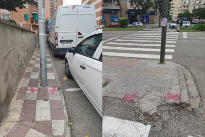 L'Associació de Veïns La Unió de SPiSP va entregar un dossier amb les barreres que hi ha al barri.