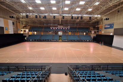 El Pavelló Olímpic preparat per l'esdeveniment.