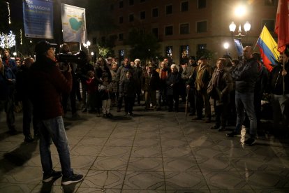 Concentració a Tarragona contra l'atac dels Estats Units a Veneçuela