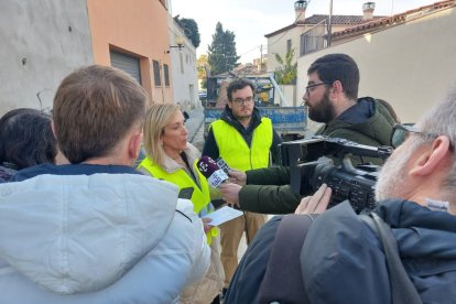 Les obres al carrer Pont de Goi avancen cap al final dins del pla municipal de millora de la via pública.