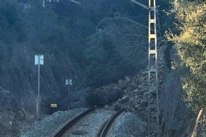 Despreniment de roques entre Tordera i Maçanes