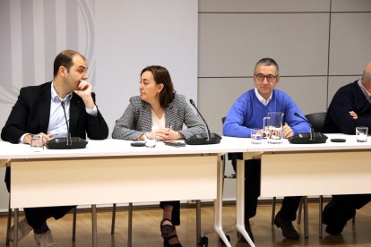 Reunió de seguiment de la situació ferroviària a Catalunya, a la seu del Departament de Territori