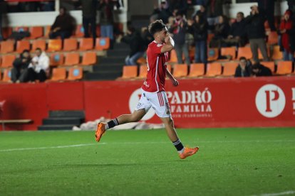 Jaume Jardí celebrant el gol.