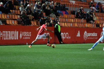 Jaume Jardí durant el duel contra l'Ibiza del passat dissabte.