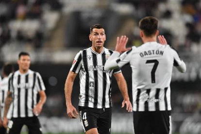 Pedro Alcalá durant un partit amb el Cartagena.