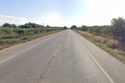 Imatge de l'N-340 al seu pas per Mont-roig del Camp.