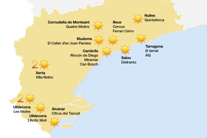 Mapa dels restaurants amb Sol Repsol a Tarragona.