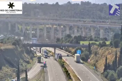 Imatge d'arxiu del lloc del accident a l'AP-7