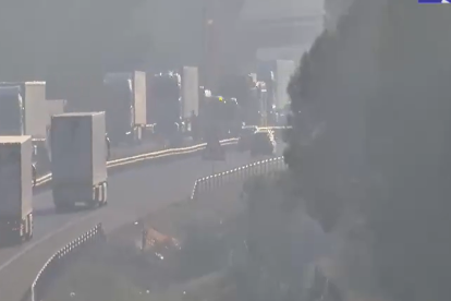 Imatge actual de l’AP-7 a Mont-roig del Camp