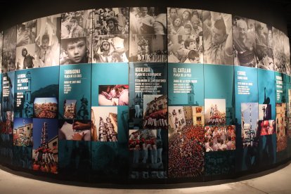 Imatge de l'interior del Museu Casteller de Catalunya a Valls.