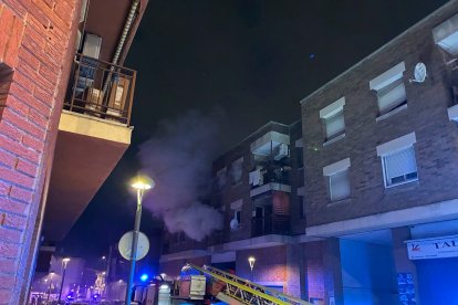 Imatge de l'incendi a Tarragona