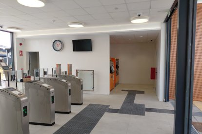 Imatge de les noves instal·lacions de l'estació de tren del Vendrell.