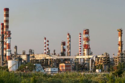 Imatge del Complex Industrial de Repsol a Tarragona.