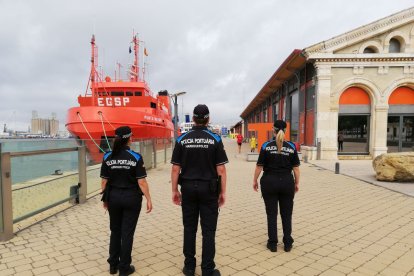 Imatge d'arxiu de la policia portuària de Tarragona