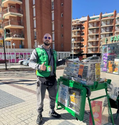 Aitor Fernández, el venedor que ha portat la sort a la Pineda.