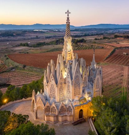 Imatge del santurari de la Mare d eDéu de Montserrat de Montferri.