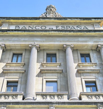 Imatge de la façana del Banc d’Espanya, ubicat a la Rambla Nova, i que és objecte d’interès per part d’un grup hoteler.