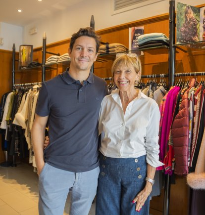 Borja Ávila i Neus Montcusí, a la botiga, la setmana passada.