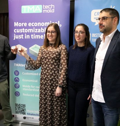 Rosendo Ferri, Tàbata Sànhez, Ester Sauras i Carlos Lòpez, coordinadors i impulsors del projecte TMAtech Mold.