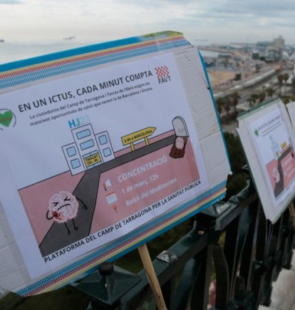 Imatge d'una de les pancartes de la manifestació d'ahir.