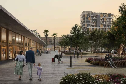 Imatge virtual del projecte guanyador del concurs d'idees per a la reordenació de l'entorn del Carrilet.