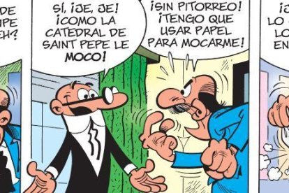 Fa 10 anys es va editar el volum 'La gripe 'U'' de la parella d'agents de la TIA, Mortadel·lo i Filemó en el qual havien d'enfrontar-se a un virus molt agressiu. Moltes de les vinyetes d'aleshores tenen encara, des del vessant còmic, molta actualitat.