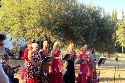 Rocio de Luz de la CAsa de Andalucía de Tarragona y Provincia a l'ermita de la Pineda de Vila-seca.