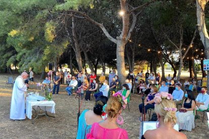 Rocio de Luz de la CAsa de Andalucía de Tarragona y Provincia a l'ermita de la Pineda de Vila-seca.